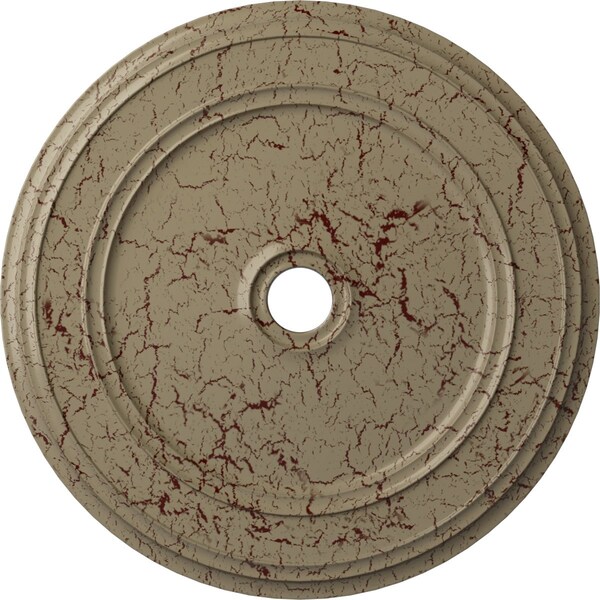 Ekena Millwork Classic Ceiling Medallion (Canopies up to 5 1/2"), 41 1/8"OD x 4"ID x 2 1/8"P, Gobi Desert Crackle CM41CLGDC - main